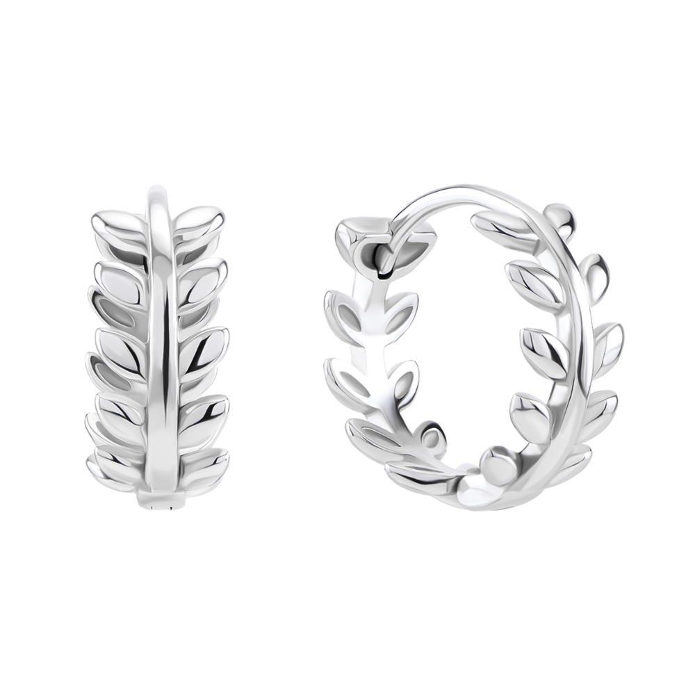 Срібні сережки-конго. Артикул UG5AE02422