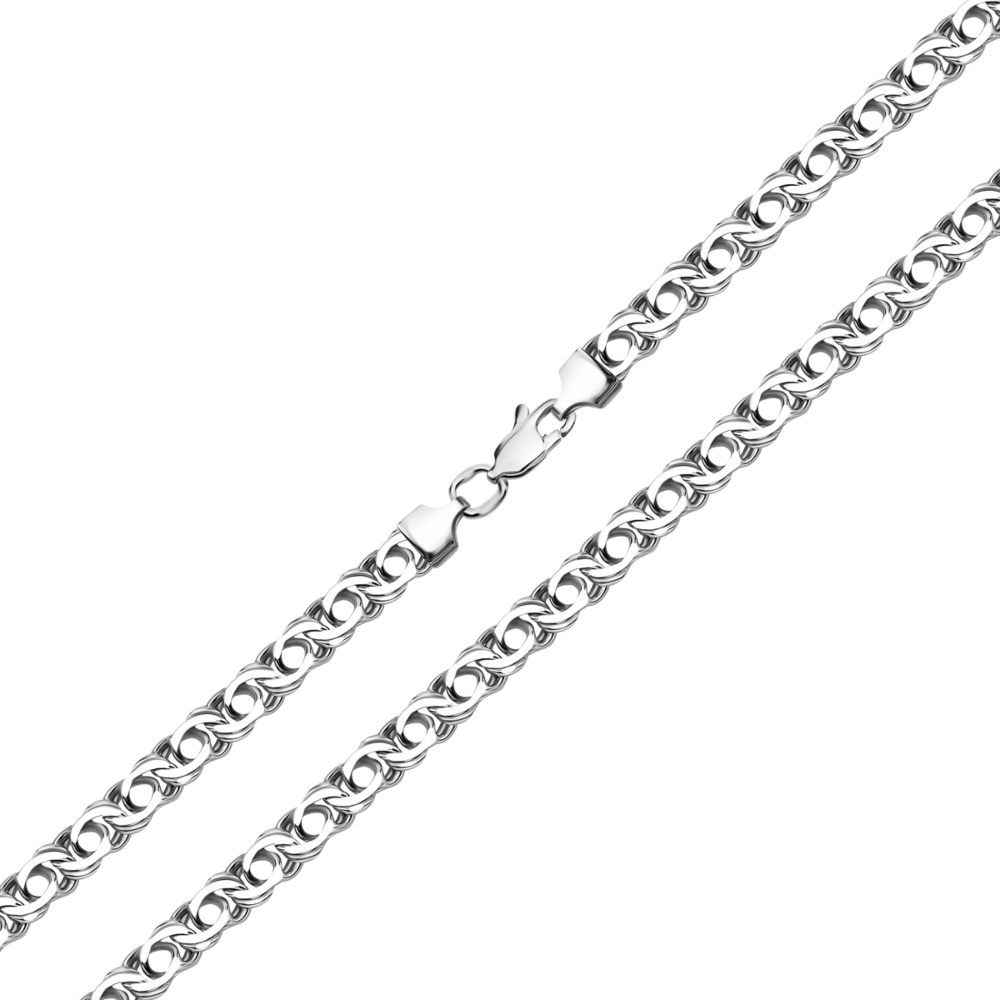 Серебряная цепочка. Артикул UG506084-22.5-5/12