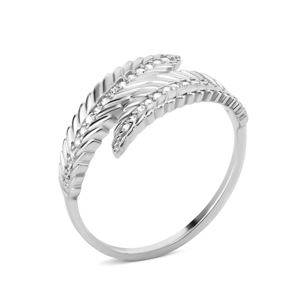 Серебряное кольцо с фианитами. Артикул UG5TA09384