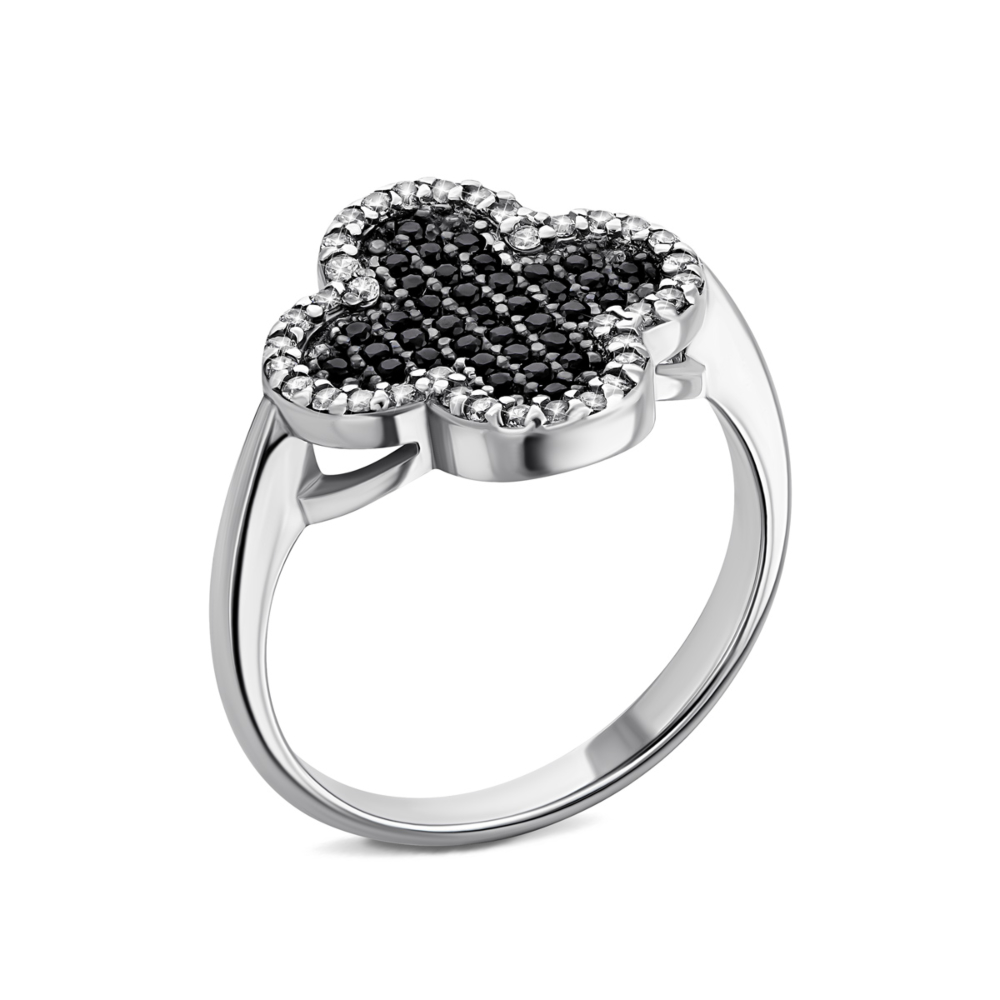 Серебряное кольцо с фианитами. Артикул UG510594чб
