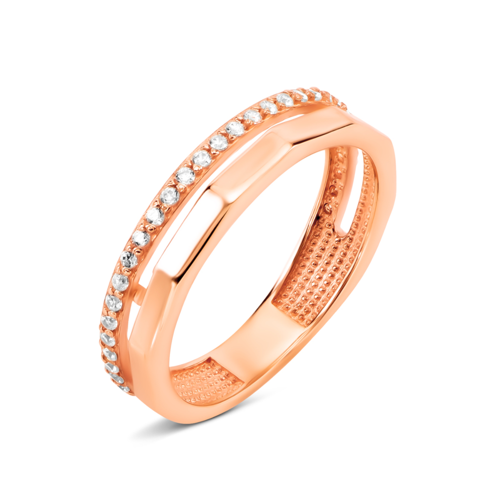 Золотое кольцо с фианитами. Артикул UG511/0389/00/01/01