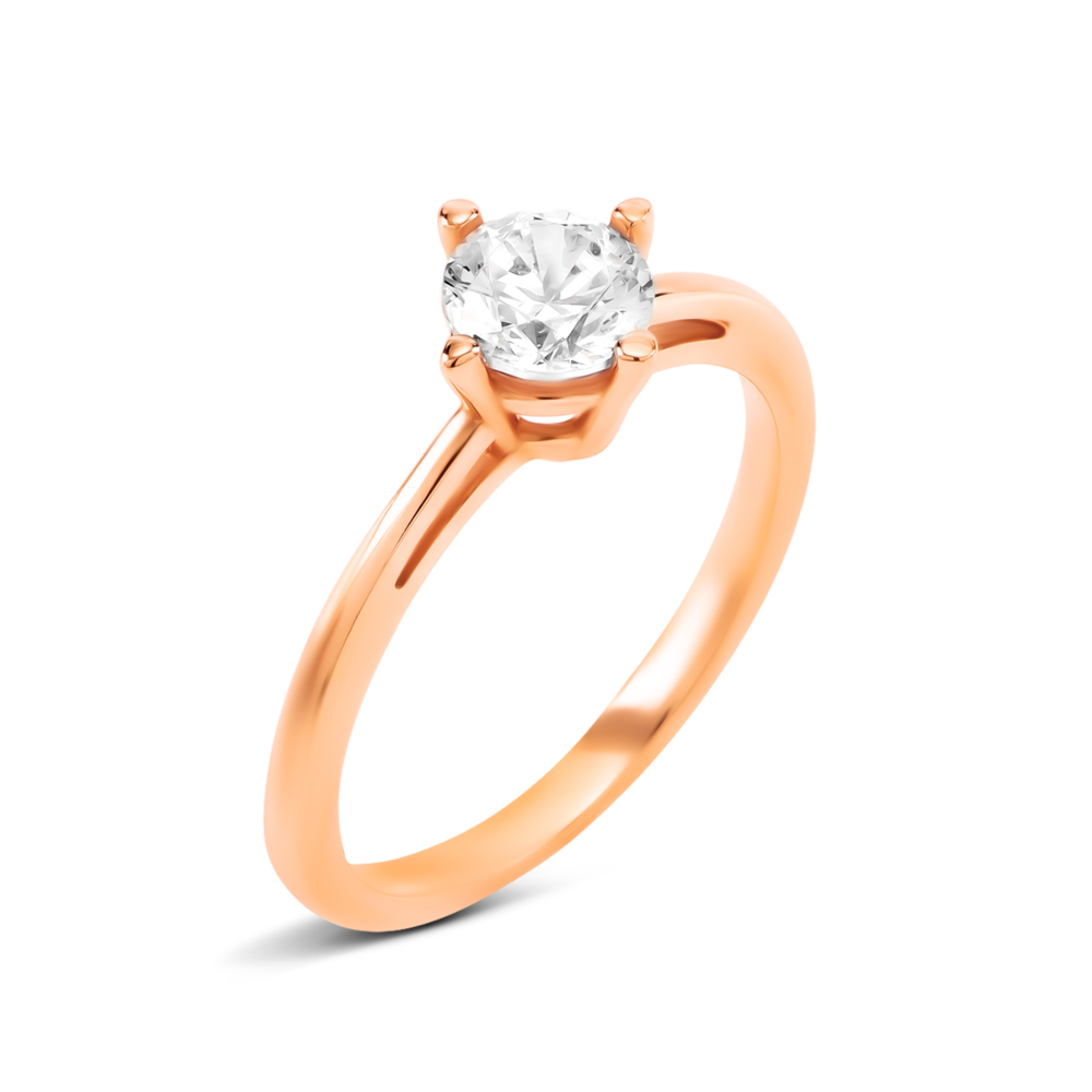 Золотое кольцо с фианитом. Артикул UG51111016701