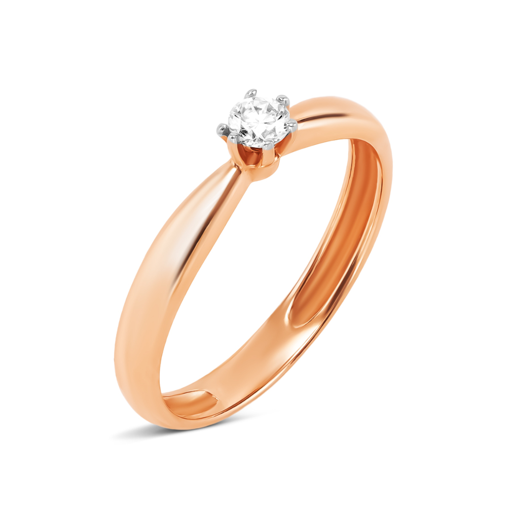 Золота каблучка з діамантом. Артикул UG51191361201