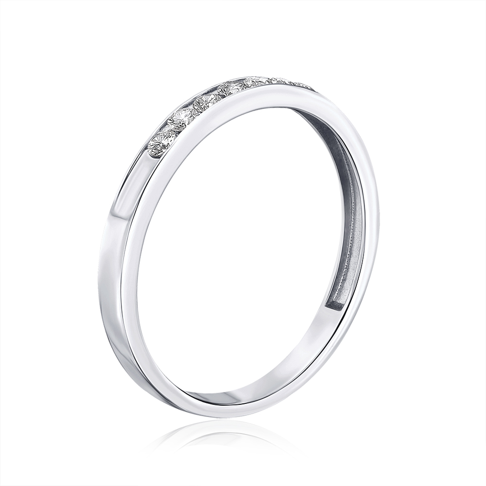 Кольцо из белого золота с бриллиантами 53631/02/1/9022