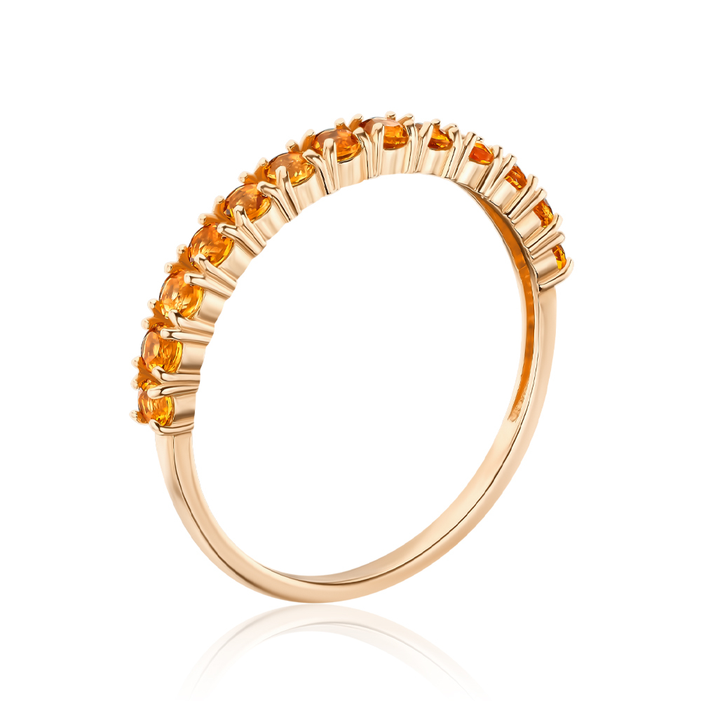 Золота каблучка з цитрином 530481/01/0/5444