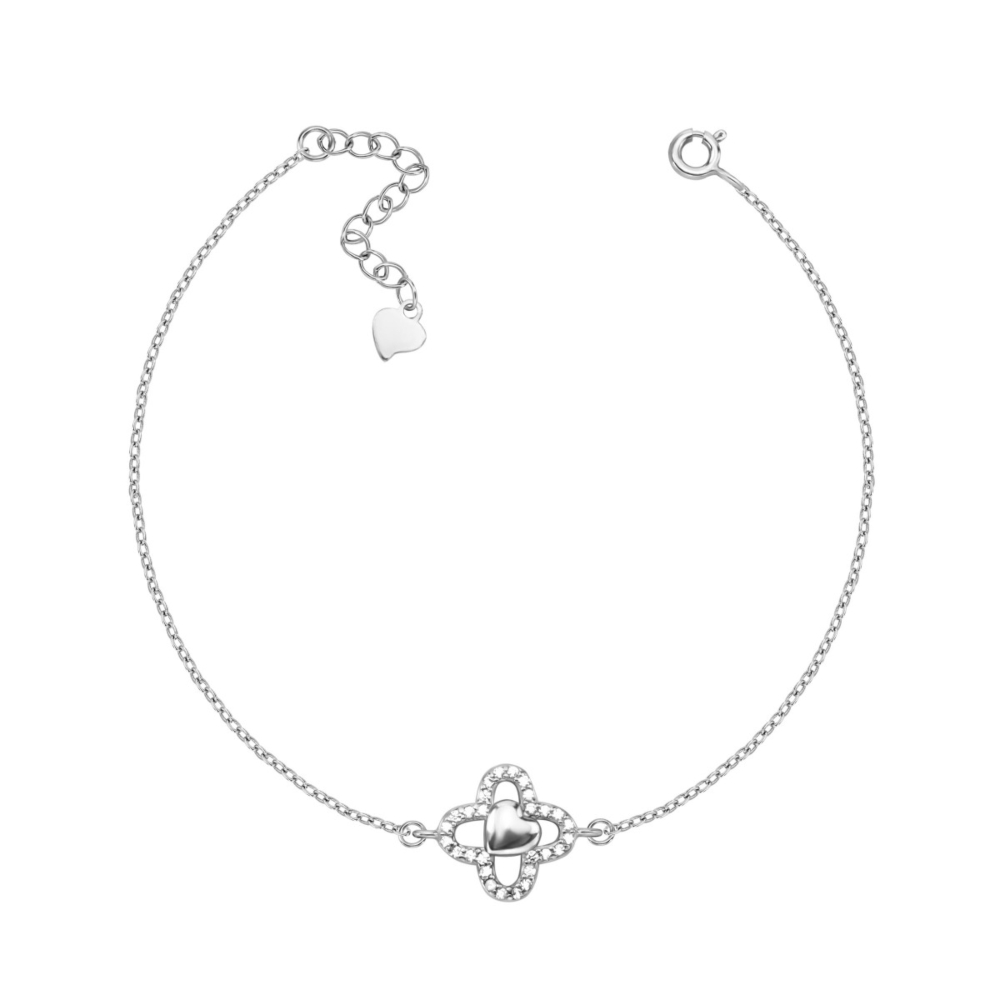 Серебряный браслет с фианитами. Артикул UG51BR65435