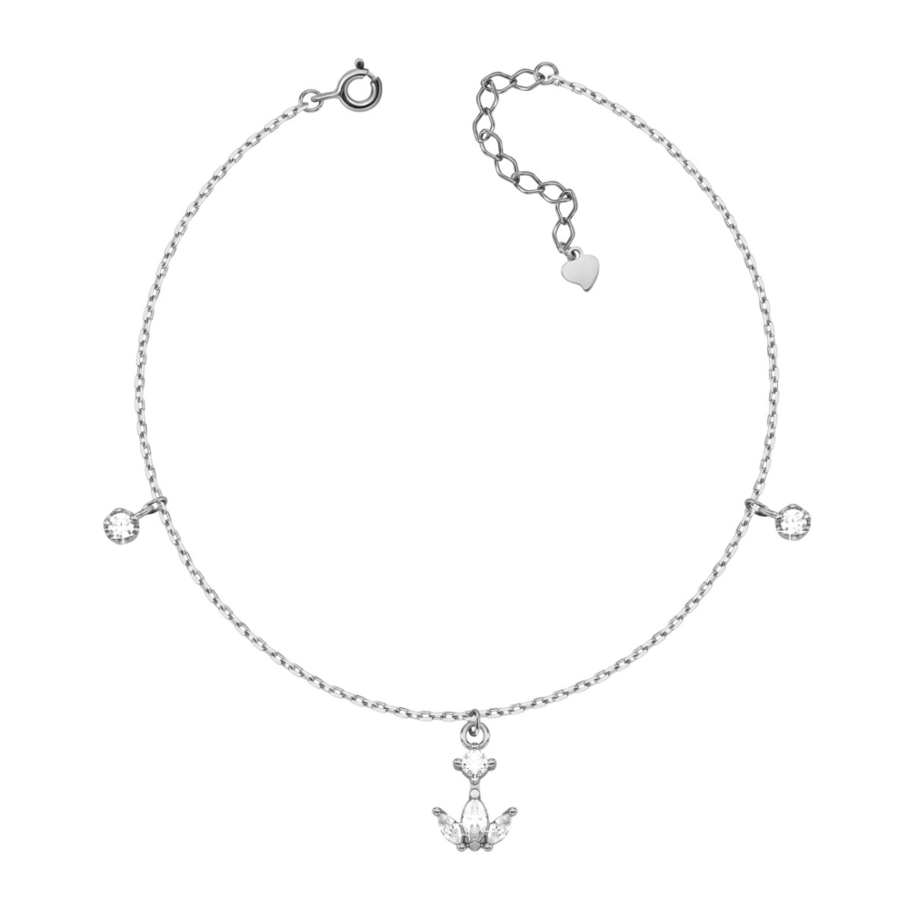Серебряный браслет с фианитами. Артикул UG51BR66555