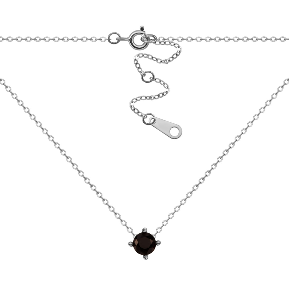 Серебряное колье с фианитом. Артикул UG51NE57330