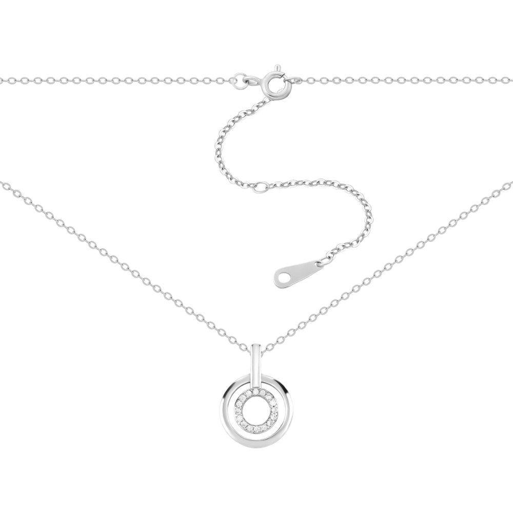 Серебряное колье с фианитами. Артикул UG51NE57876