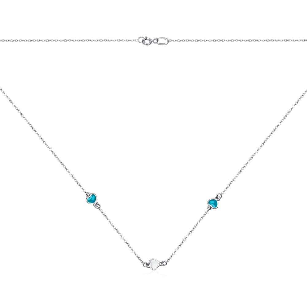 Срібне кольє 96088/66024-3/12/1/21480