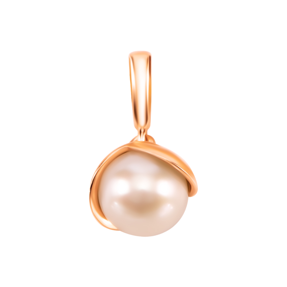 Золота підвіска з перлиною. Артикул UG5319100810101п