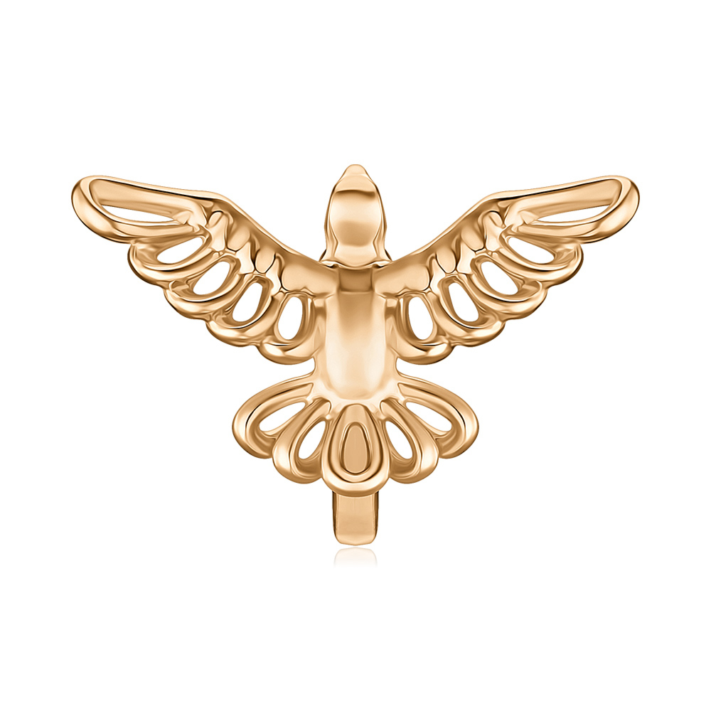 Золота сережка-кафа без вставки 27053/01/0