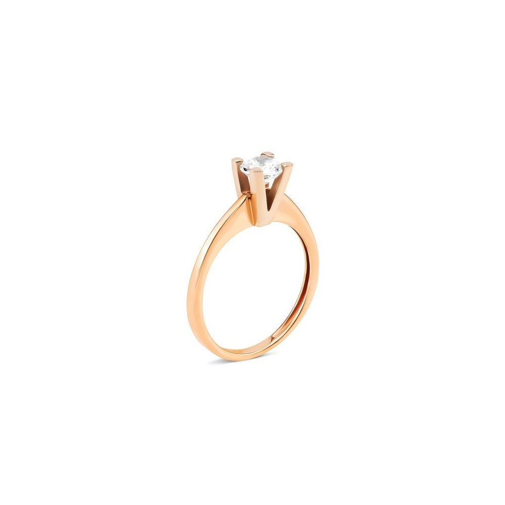 Золота каблучка з фіанітом Swarovski. Артикул UG5КД4116 Sw