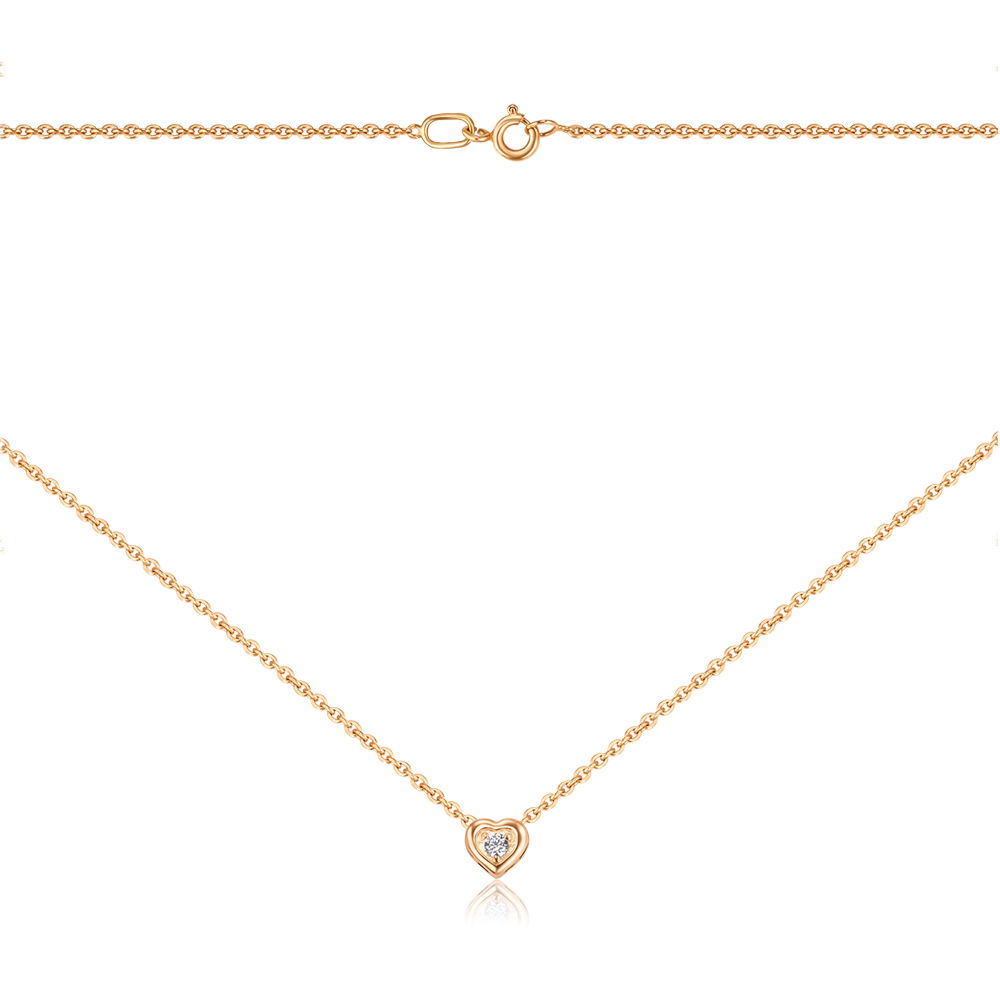 Золоте кольє з фіанітом Tesori 31757/66924/01/1/4189