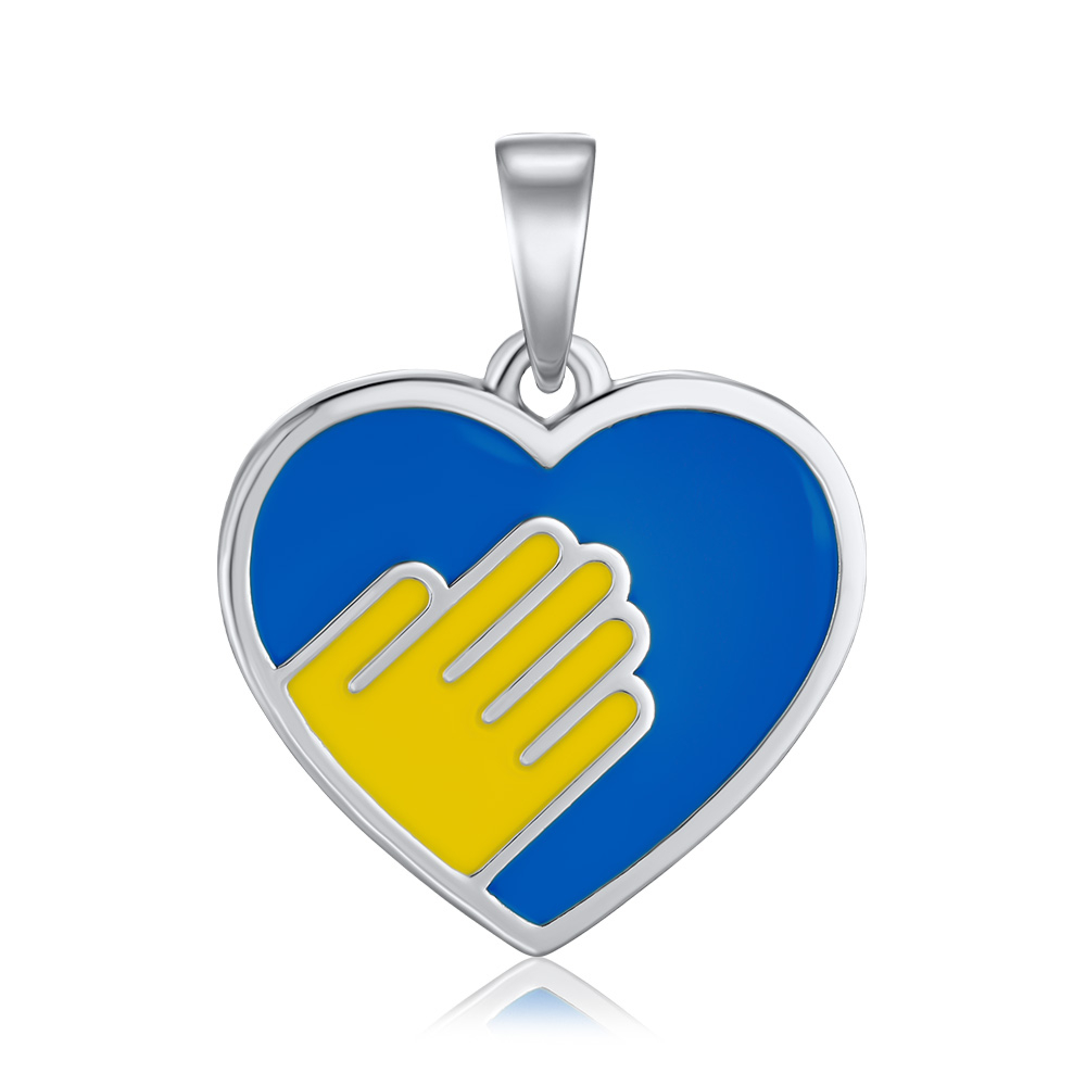 Серебряная подвеска с эмалью 35884/12/1/490