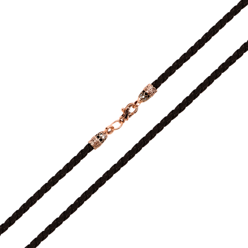 Ювелірний шнурок із золотим замком. Артикул UG5494 З.ч.