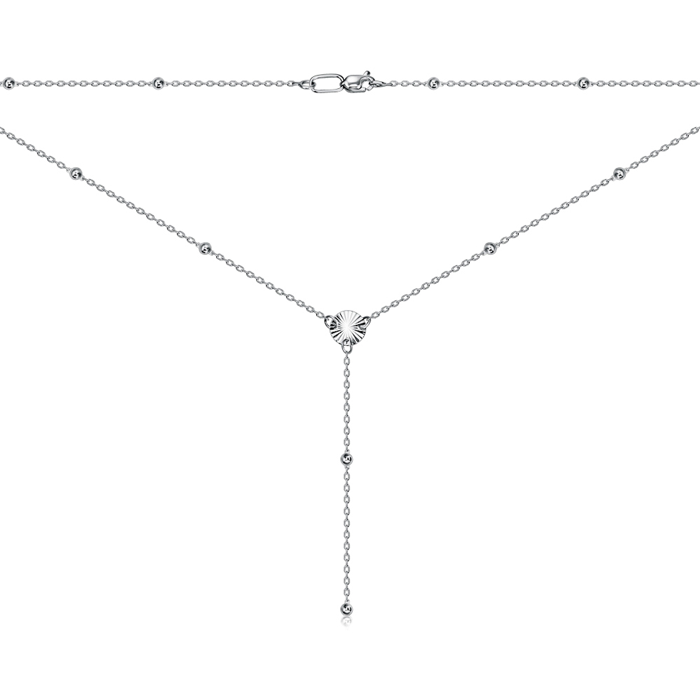 Кольє з білого золота без вставки 06275/02/3