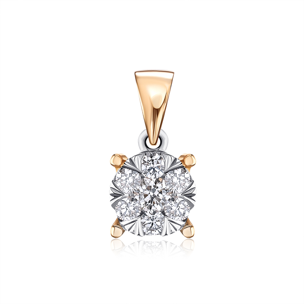 Золота підвіска з діамантами 52926/14/1/9527