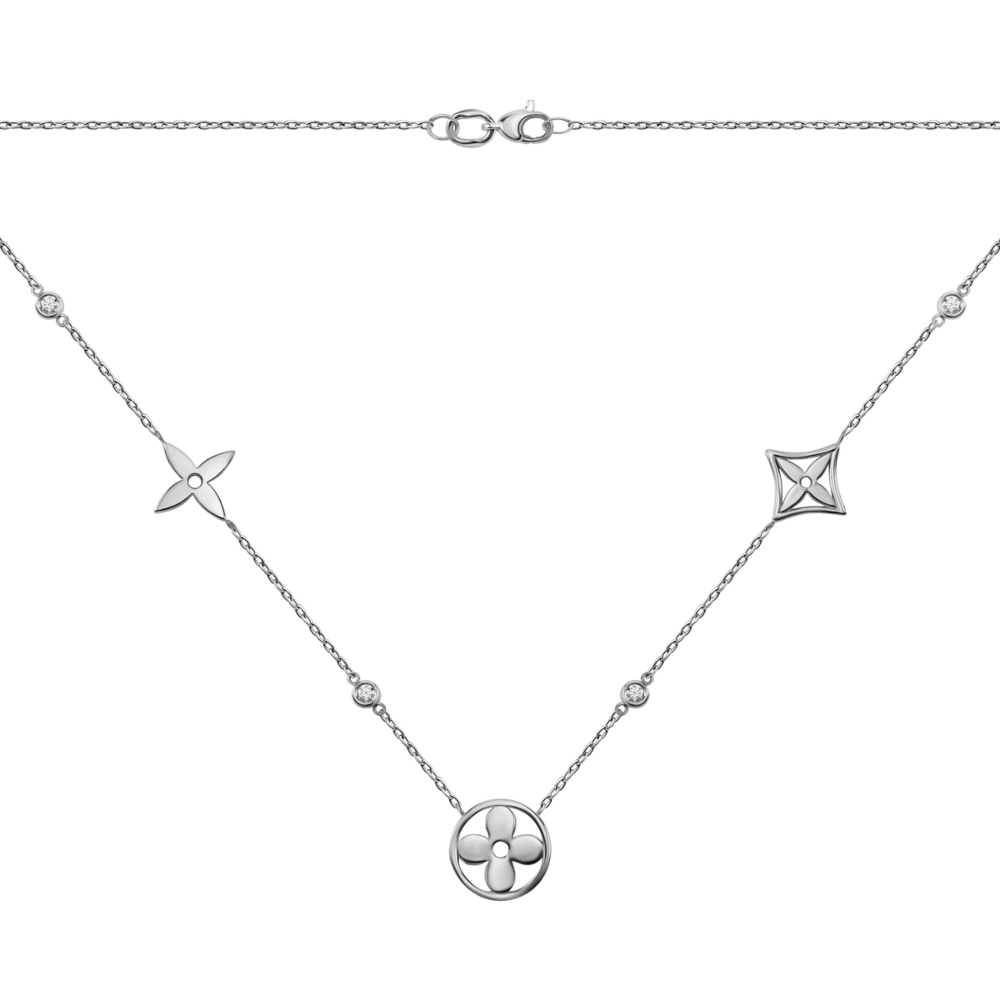 Золотое колье с бриллиантами. Артикул UG57111633202