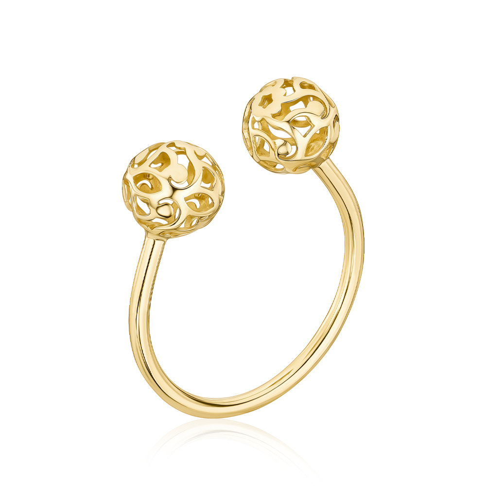 Кольцо из желтого золота без вставки 01927/03/0