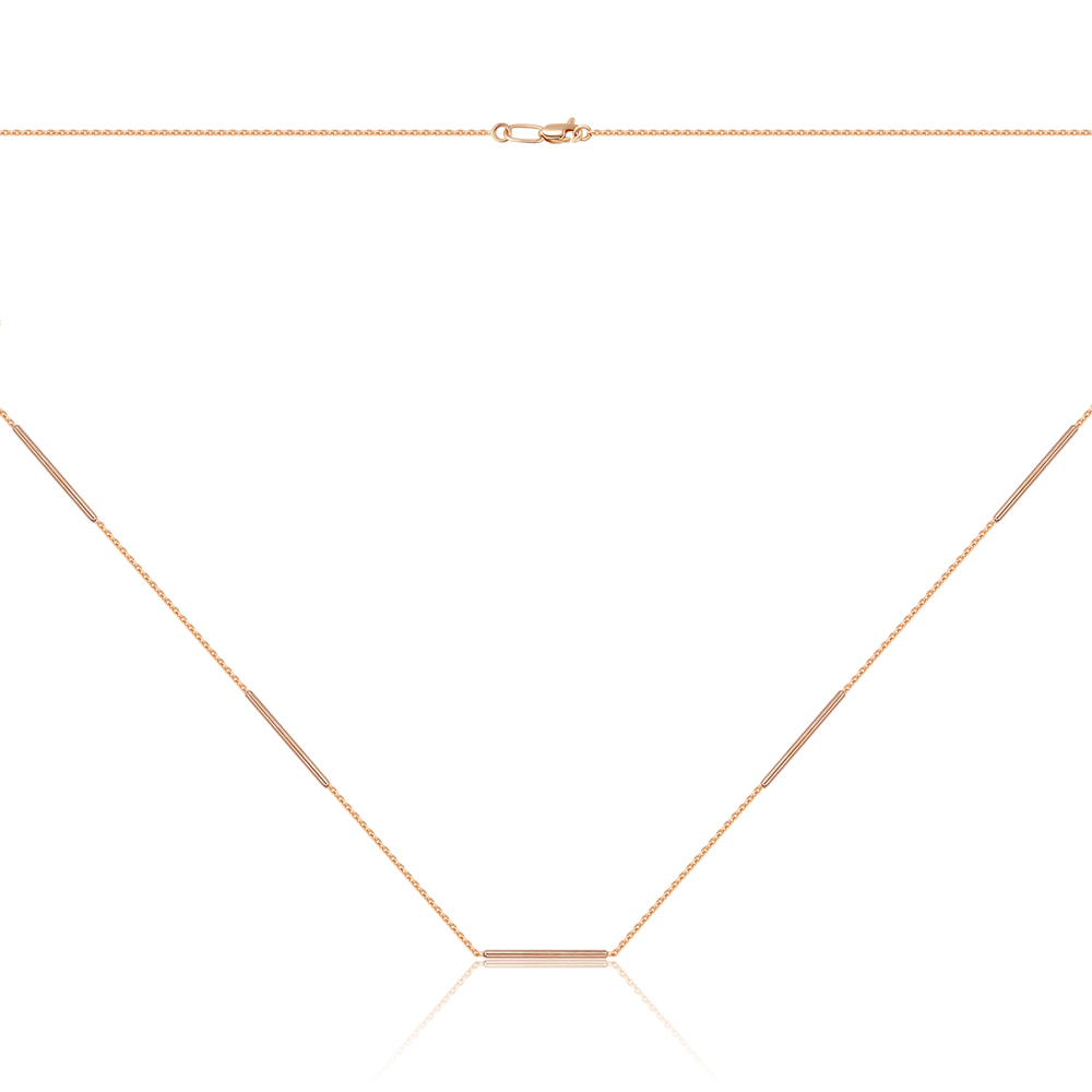 Золотое колье без вставки 06298/01/0