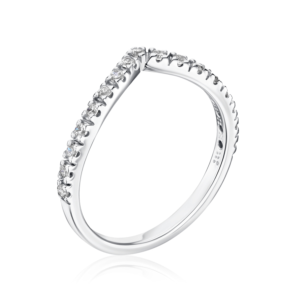 Золотое кольцо с фианитами 13189/02/1/13