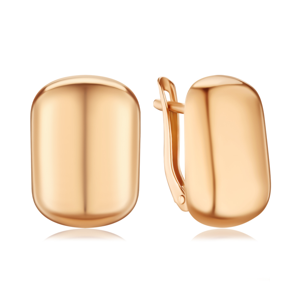 Золотые серьги без вставки 23989/01/0