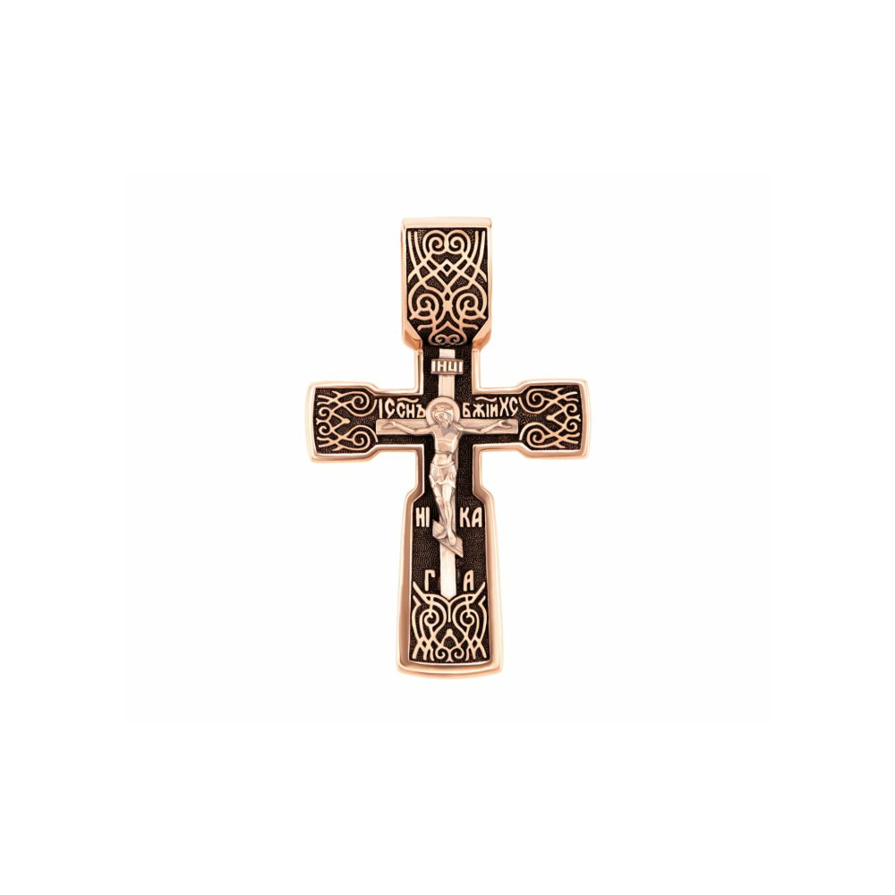 Золотий хрестик. Розп'яття Христове. Артикул UG5ЗК81у