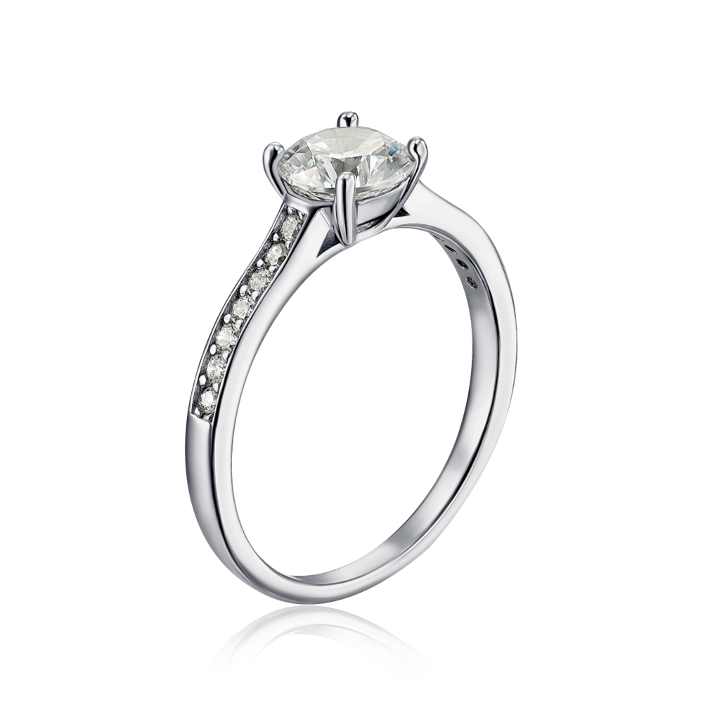 Серебряное кольцо с фианитами SZDR01123-R/12/1