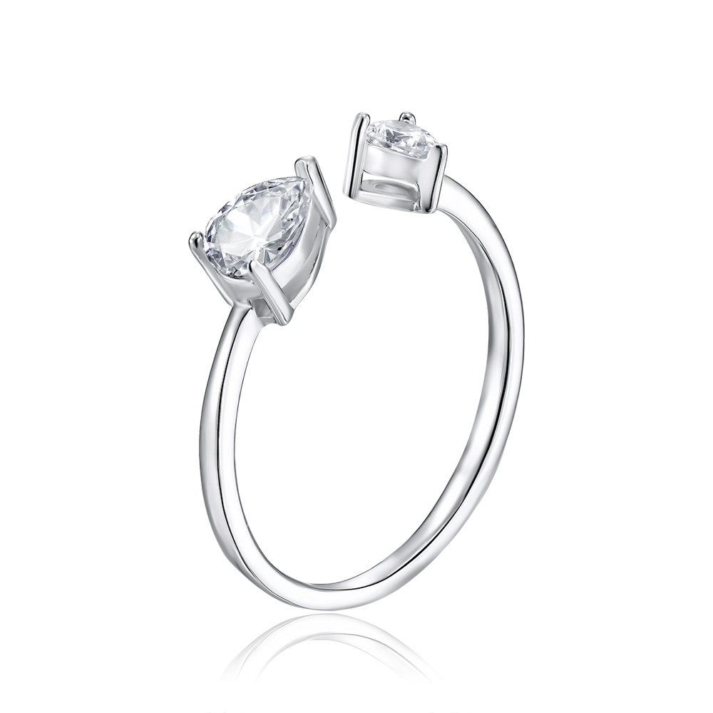 Серебряное кольцо с фианитами SZDR10330-R/12/1