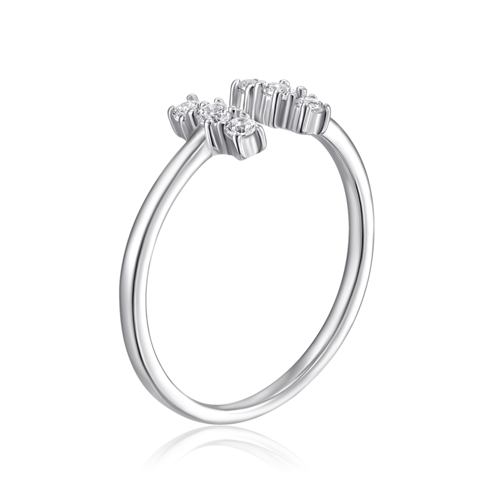 Серебряное кольцо с фианитами SZDR10365-R/12/1
