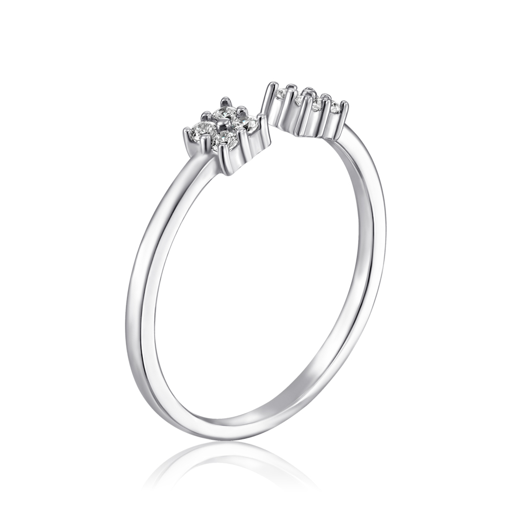 Серебряное кольцо с фианитами SZDR10358-R/12/1