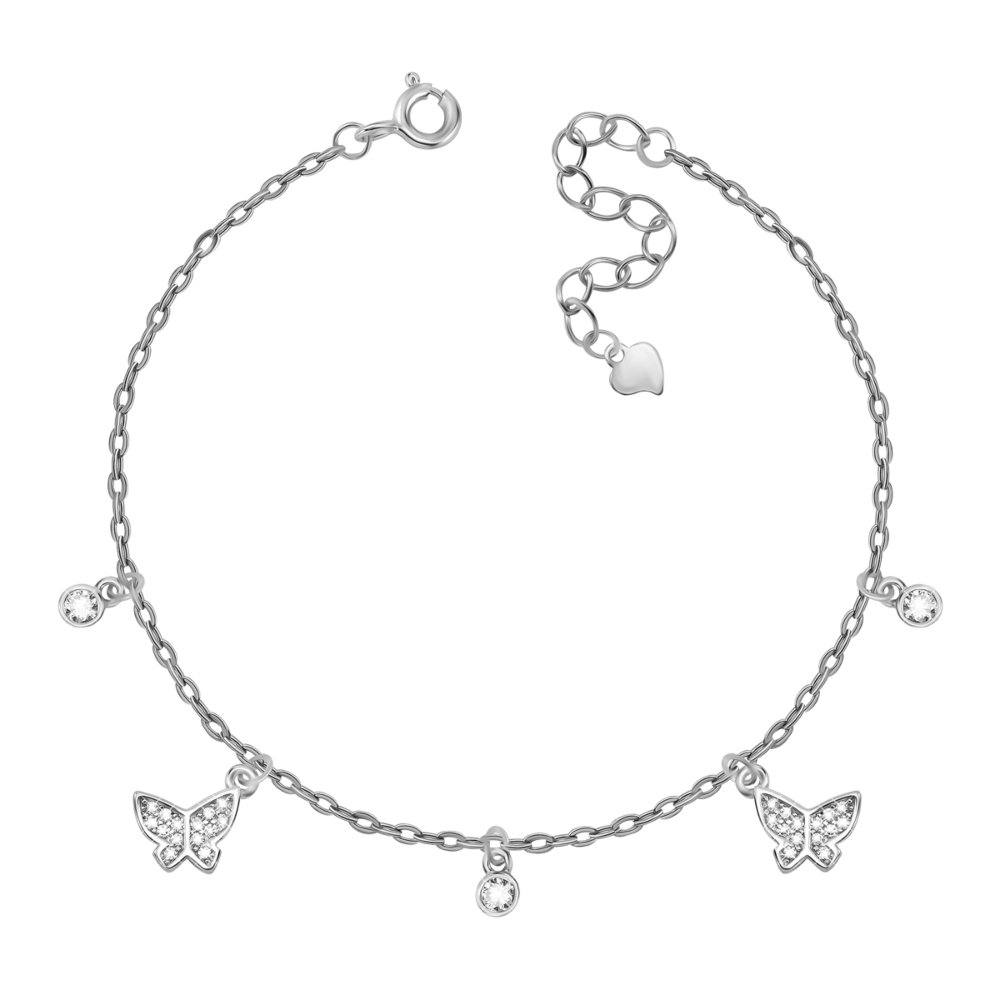 Серебряный браслет с фианитами. Артикул UG5D00542
