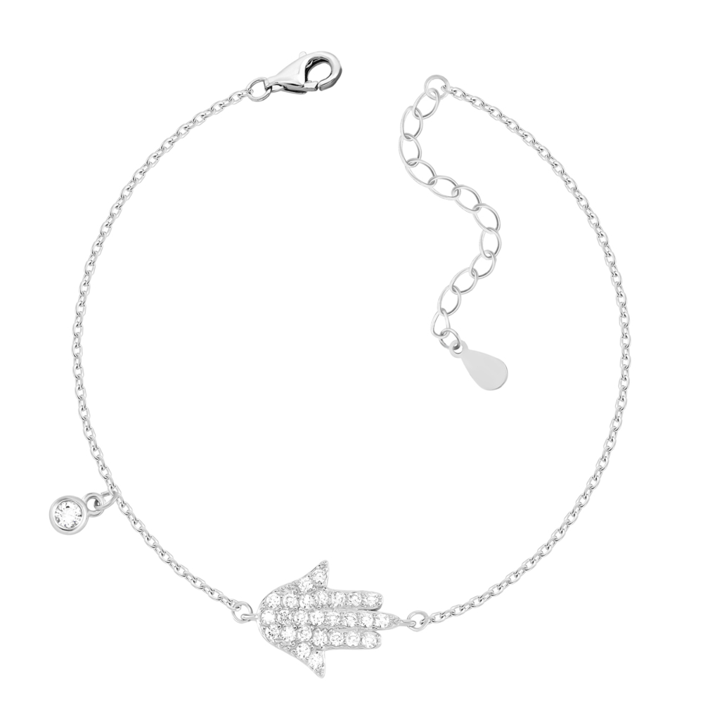 Серебряный браслет с фианитами. Артикул UG5D00648