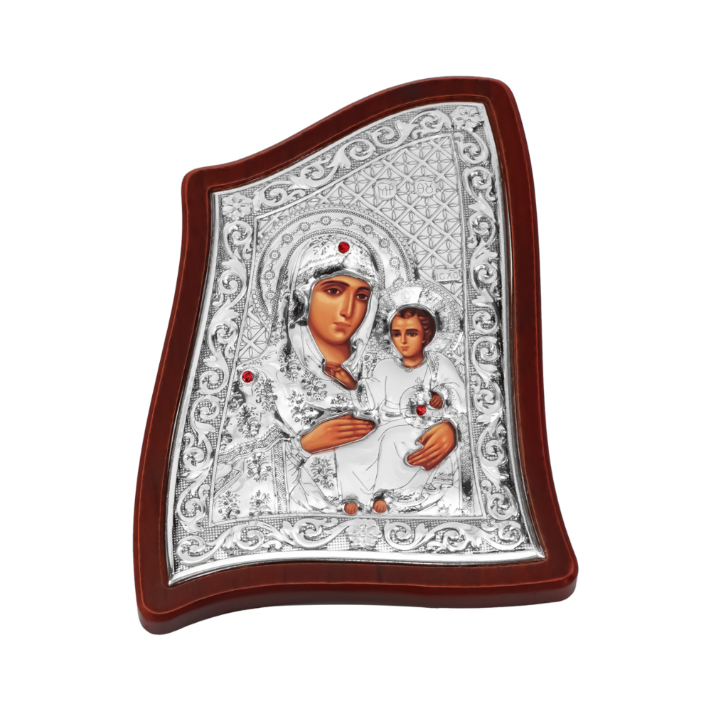 Срібна ікона Божа Матір. Артикул UG5MA/E1902/4