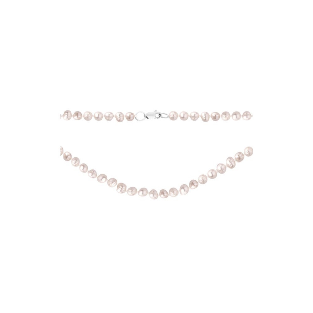 Серебряное колье с жемчугом. Артикул UG5PS0704б