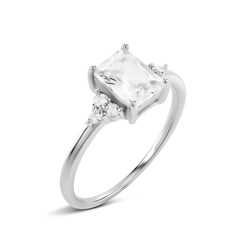 Серебряное кольцо с фианитами. Артикул UG5RI39416