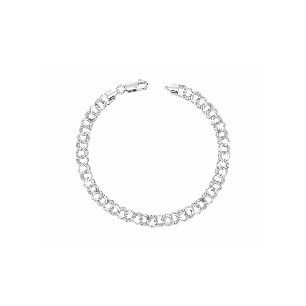 Срібний браслет. Артикул UG5RoloDPPFLDC 090 BR RodV