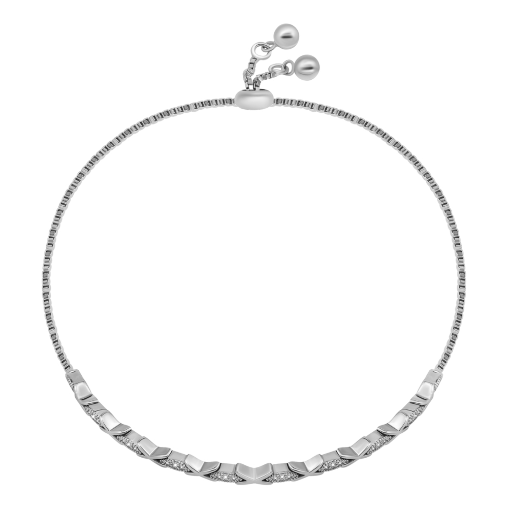 Серебряный браслет с фианитами. Артикул UG5SZDB04813