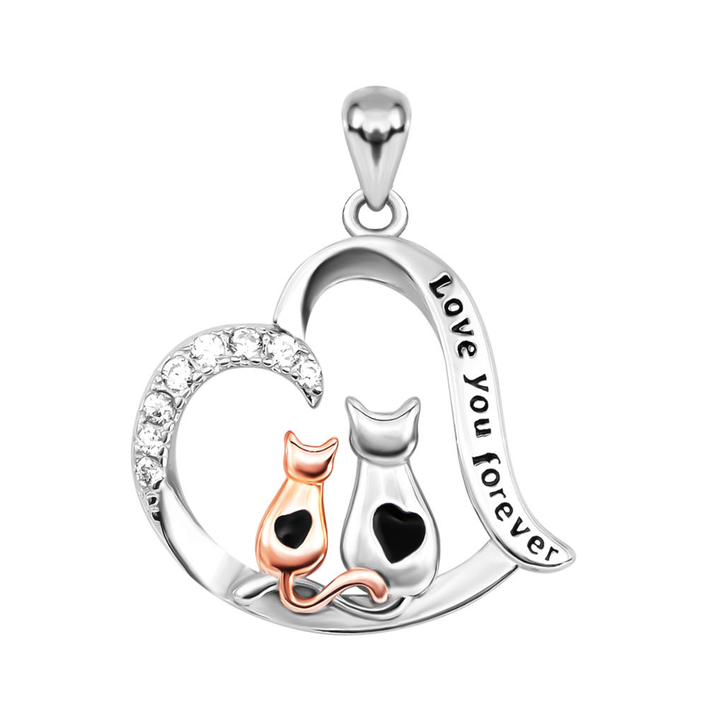 Серебряная подвеска с эмалью и фианитами. Артикул UG5SZDP03504