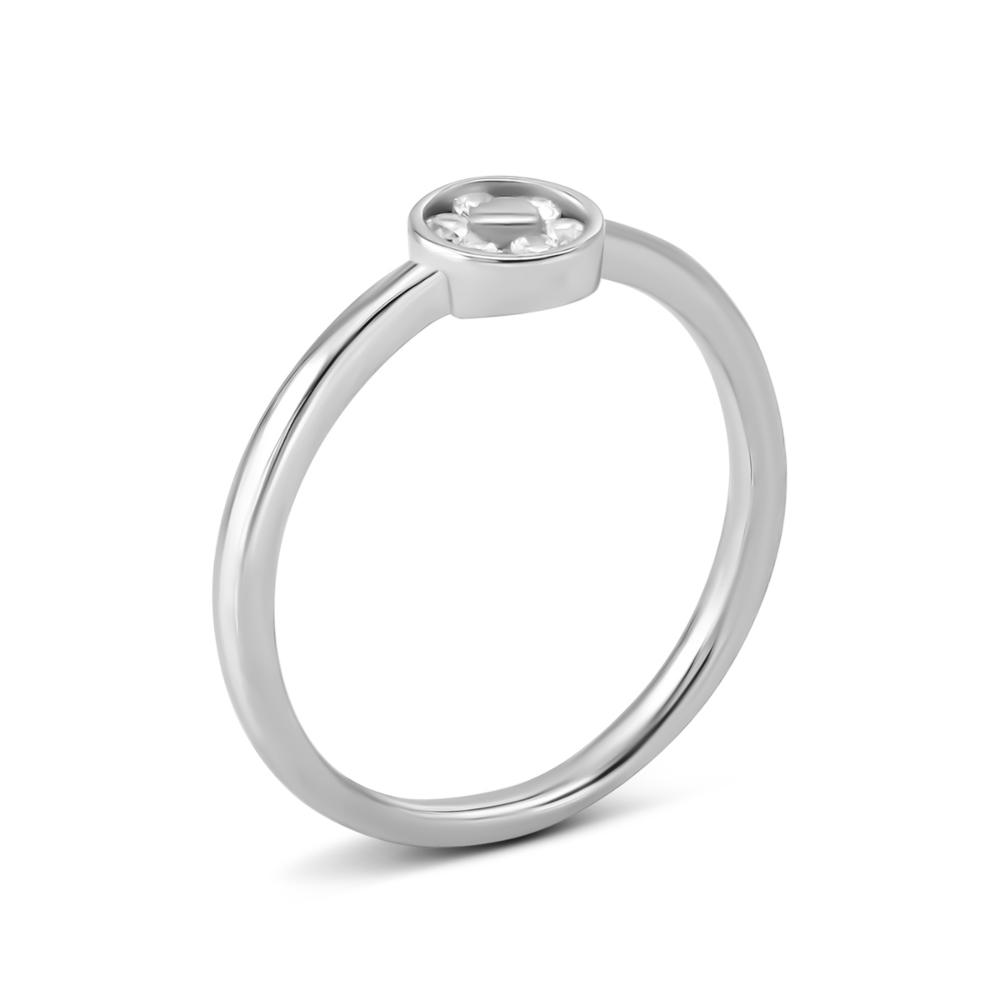 Серебряное кольцо с фианитами. Артикул UG5SZDR03039