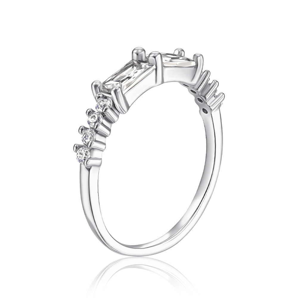 Срібна каблучка з фіанітами SZDR15631-R/12/1