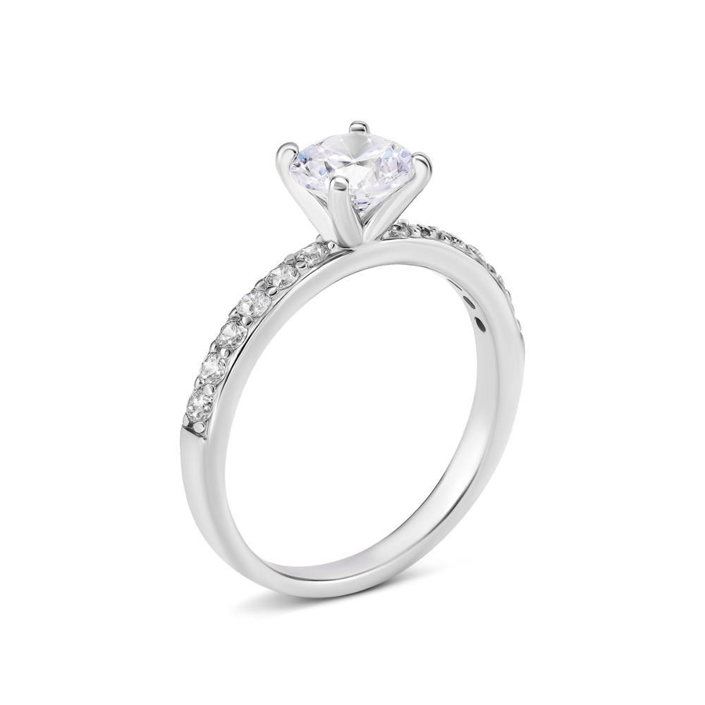 Серебряное кольцо с фианитами. Артикул UG5SZDR16544