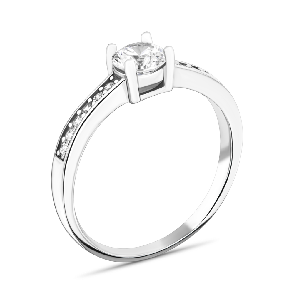 Серебряное кольцо с фианитами. Артикул UG5A00398