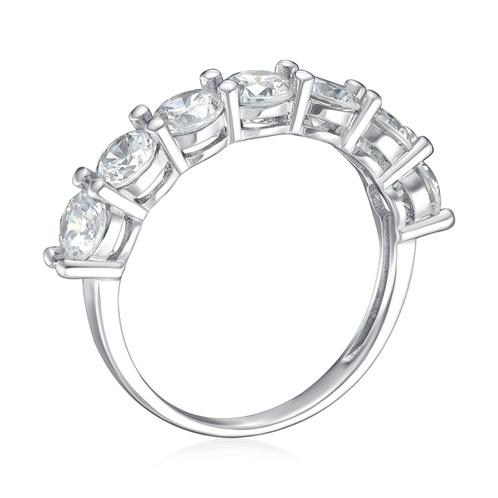Серебряное кольцо с фианитами. Артикул A03576-R/12/1