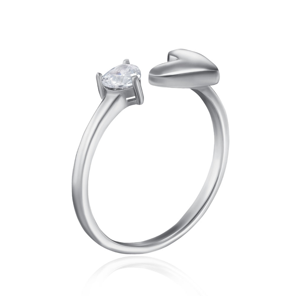 Серебряное кольцо с фианитом. Артикул A03759-R/12/1