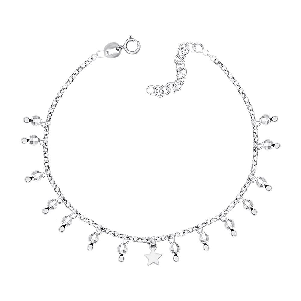 Серебряный браслет. Артикул AA266_BR-B/12