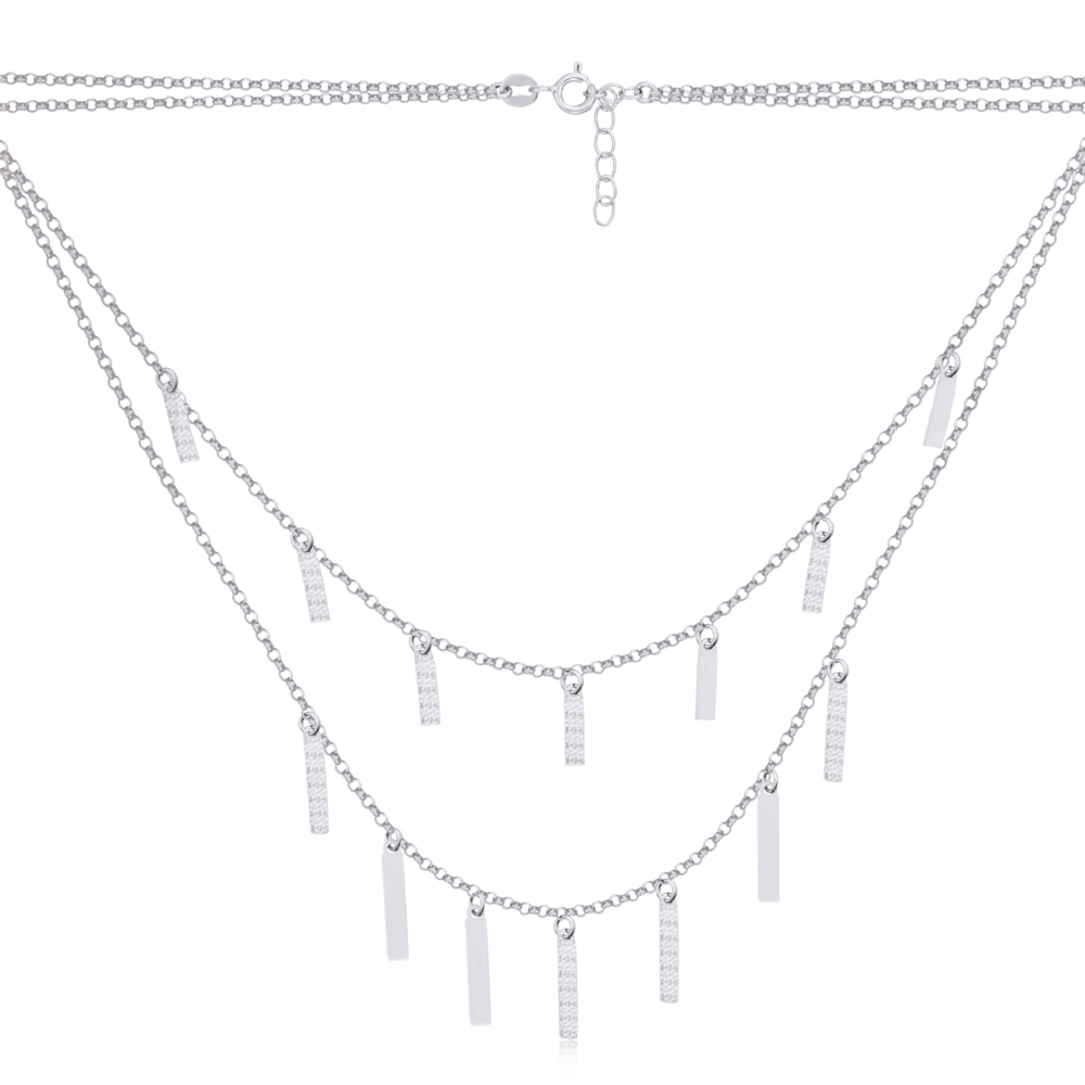 Серебряное колье. Артикул AA307_CL-K/12