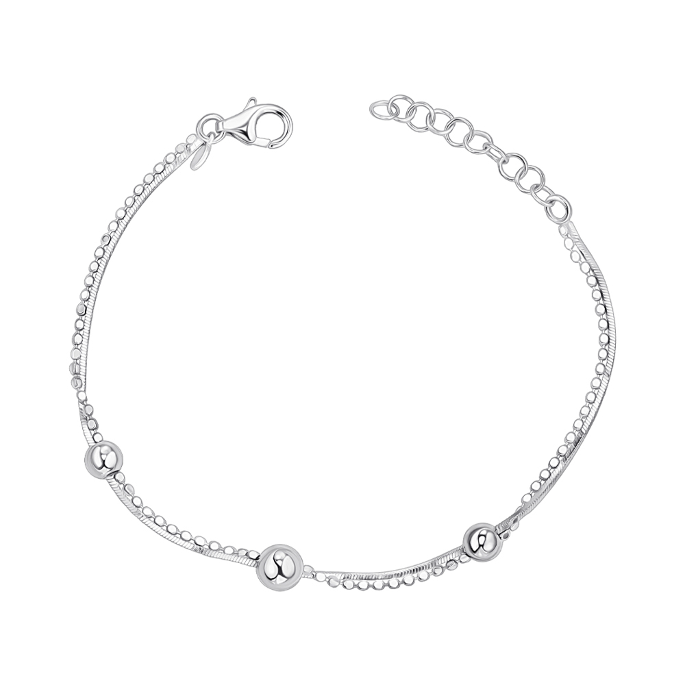 Срібний браслет без вставки BFAXD000101-B/12