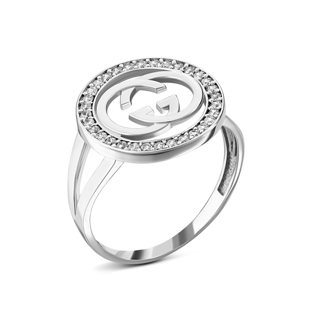 Серебряное кольцо с фианитами. Артикул UG5BR-5R